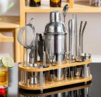 Набір для бармена з 23 предметів з підставкою