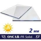Монолітний полікарбонат Oscar-Pr Solid прозорий 2 мм