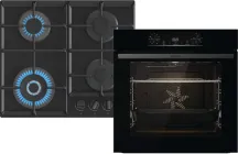 Духова шафа електрична Gorenje BO6735E05B + Варильна поверхня газова Gorenje GTW641EB (комплект SET BlackMet GoGW)