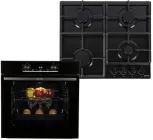 Духова шафа електрична Gorenje BO6735E02BK + Варильна поверхня газова Gorenje G641EB (комплект SET BlackGas)