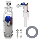 Комплект арматури SoloPlast для зливного бачка з боковою подачею води 1/2 ″ та одним режимом зливу СТОП АБк-05