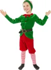 Карнавальний костюм Сашка Різдвяний Ельф НГ-88-9234 110-116 см Зелений з червоним (971272)