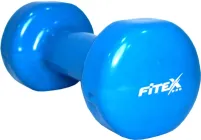 Гантель вінілова Fitex 3 кг Блакитна (MD2015-3V)