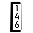 Табличка на квартиру - R10 (280 на 100 мм)