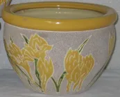 Горщик керамічний з піддоном 2013м Без бренду