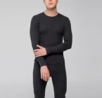 Термокофта-лонгслів чоловіча з плоскими швами Hetta L сіра