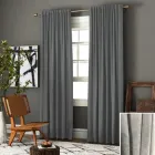 Штора Мікровелюр Світло Сірий 1шт 100х270