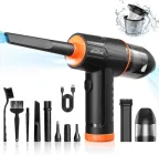 Електричний бездротовий комп’ютерний пилоуловлювач і пилосос 2 в 1 зі стисненим повітрям: 3 швидкості 100000 об./хв.