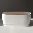 Горщик для квітів керамічний "Верес" 1,5 л Rezon P305 білий