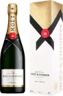 Шампанське Moet & Chandon Brut Imperial біле брют 0.75 л 12.5% в подарунковій упаковці (3185370763957M_3185370729960_3185370770627)