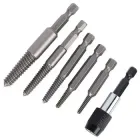 Набір екстракторів 5шт з магнітним подовжувачем для вилучення уламків гвинтів (117849)
