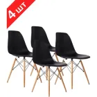 Комплект стільців GT Racer X-D10 Black (4 шт)