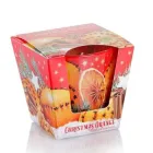 Свічка ароматизована Bartek Christmas Orange with cinnamon 115 g.