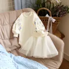 Вишитий боді та спідничка для дівчинки Розмай 74 см молочний BD66SP1-RozmayMol-24 Ladan