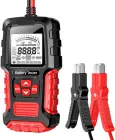 Інтелектуальний тестер акумуляторних батарей Foxsur NEW 12 В/24 В 3-200 А/год Чорно-червоний (FBT-300)