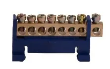 Шина нульова 8 отворів BC-508 6х9 на ДИН-рейку АСКО-УКРЕМ