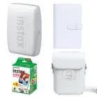 Подарунковий набір до фотопринтера Fujifilm Instax Mini Link3 Clay White / Чохол білий / Фотоальбом білий на 108 знімків/Фотопапір (2 картриджі х 10 знімків)