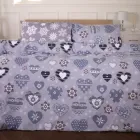 Комплект постільної білизни MirSon Євро 200х220 см 17-0655 Snowflake Ranforce Elite (2200009610851)