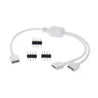 Розгалужувач для світлодіодної стрічки 4-х контактний на 2 виходи