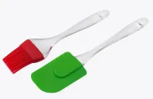 Набір силіконова щіточка з лопаткою для змащування Plastic brush set (703)