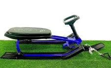 Дитячий снігокат (дитячі санки з кермом) Viper Мустанг VSP сині