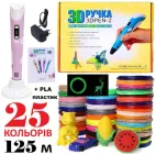 3D-ручка з Еко Пластиком PLA (125 метрів) Рожева
