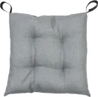Подушка на стілець Прованс Leon на липучці сіра 40х40 см (38415)