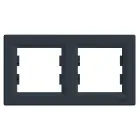 Рамка 2-местная горизонтальная Asfora антрацит EPH5800271 Schneider Electric