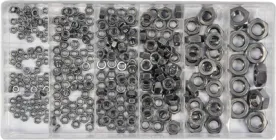Набір гайок нержавіючих Yato M3, M4, M5, M6, M8, M10 / 300 шт (YT-06773)