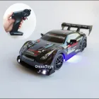 Радіокерована машинка для дріфту Nissan GT-R 4WD: 2 швидкості, неонове підсвічування, 20 см Чорний