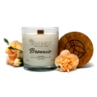 Ароматична кокосова свічка з дерев'яним гнотом SENTIMELT Brownie 200 г (SM010BRW)