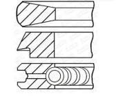 Кільця поршневі ALFA 92,00 2,5 x 2,0 x 4,0 mm вир-во GOETZE Goetze (0811010000)