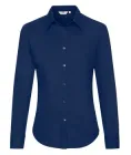 Сорочка жіноча Fruit of the Loom Oxford shirt l/s lady-fit XS Синій (065002032XS)