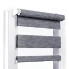 Ролета тканинна День Ніч вм фактурна Сіро-синій 85х150см