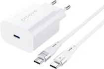 Мережевий зарядний Proove Rapid 30W (Type-C) + Кабель Type-C to Type-C White (546880003)