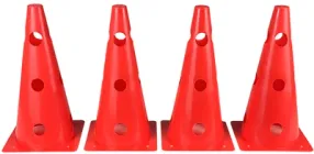 Набір конусів для спорту EasyFit EF-1679-4R фішки для розмітки та футболу 31 см 4 шт Червоні (56003302)