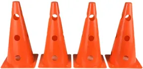 Набір конусів для спорту EasyFit EF-1679-4OR фішки для розмітки та футболу 31 см 4 шт Помаранчеві (56003304)