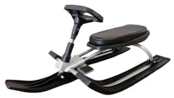 Санки керовані до 80 кг Снігокати для дітей Дитячі санки Skibob керовані з гальмом та амортизатором спереду Різні кольори