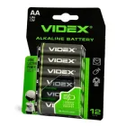 Батарейка лужна Videx LR6/AA 12шт BLISTER