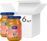 Упаковка дитячого пюре Elfik Magic з яблук та абрикосів без цукру 170 г х 6 шт (4820134723547)