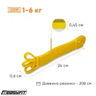 Гумова петля Origin 1-6 кг жовта (для фітнеса, тренувань, підтягувань, гума для турніка, резинка-еспандер) WS-35-Y