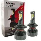 Лампа світлодіодна для фар Decker LED PL-07 H7 6000K 12000LM 2 шт комплект