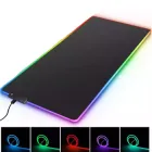 Великий RGB килимок для ігрової миші та клавіатури з підсвічуванням 80x30 см