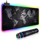 Великий геймерський RGB килимок з підсвічуванням (ігрова поверхня) 800x300x3 мм
