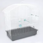 Клітка для птахів Омега 62 х 66 х 31.5 см сіра, покриття фарба (A-014660)