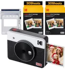 Подарунковий набір Фотокамера миттєвого друку KODAK Mini Shot 3 Retro White + картриджі (68 фото)