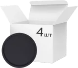 Набір круглих підставок-костерів для чашок Jellyn Ø 10 см 4 шт Black (C103505-4)