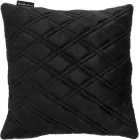 Автомобільна подушка EVAtech з алькантари великий ромб 30 x 30 см Чорна з чорною ниткою (SPSALHRBB)