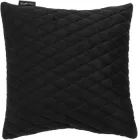 Автомобільна подушка EVAtech з алькантари малий ромб 30 x 30 см Чорна з чорною ниткою (SPSALMRBB)