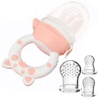 Дитячий Ниблер з силіконовими насадками в комплекті свинка Рожевий (n-1356)